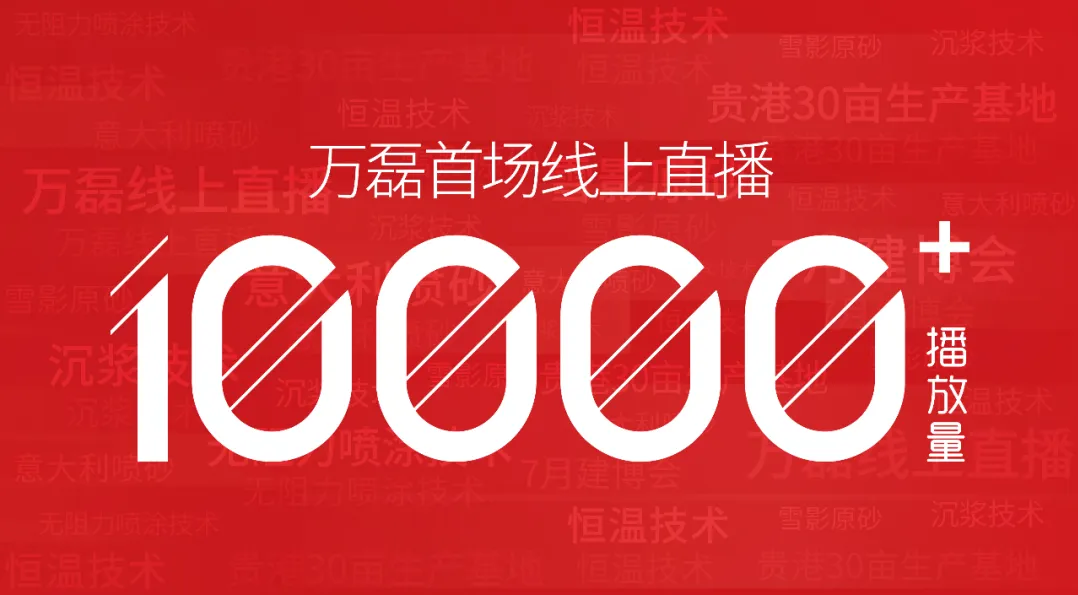 10000+人氣，萬磊首場線上直播 完美收官！